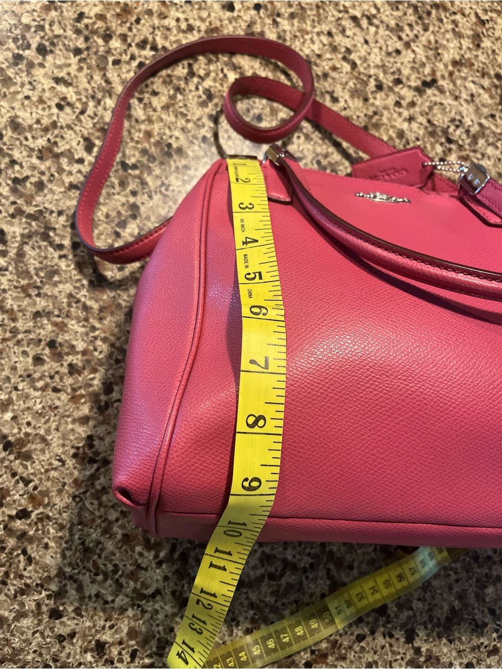 Coach Magenta leather Satchel New with Removable Strap - Picture 11 of 11